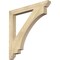 Ekena Millwork Imperial Slat Rough Sawn Bracket, Douglas Fir, 4"W x 40"D x 40"H BKT04X40X40IMP06RDF - alternate 1